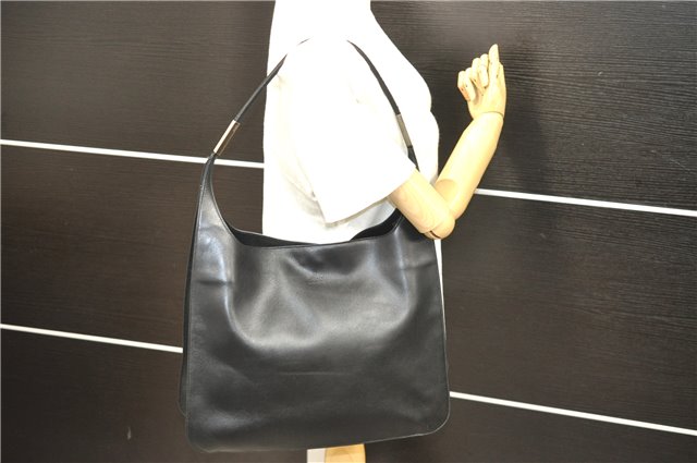 Authentic GUCCI Shoulder Tote Bag Leather 0013192 Black 5357D