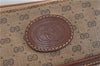 Authentic GUCCI Micro GG PVC Leather Clutch Bag Brown 5358C