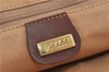 Authentic GUCCI Micro GG PVC Leather Clutch Bag Brown 5358C