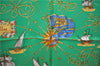 Authentic HERMES Carre 90 Scarf "VOILES DE LUMIERE" Silk Blue 5358E