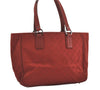 Authentic GUCCI Vintage Shoulder Tote Bag GG Canvas Leather 113017 Red 5360I