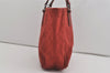 Authentic GUCCI Vintage Shoulder Tote Bag GG Canvas Leather 113017 Red 5360I