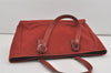 Authentic GUCCI Vintage Shoulder Tote Bag GG Canvas Leather 113017 Red 5360I