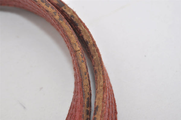 Authentic GUCCI Vintage Shoulder Tote Bag GG Canvas Leather 113017 Red 5360I