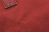 Authentic GUCCI Vintage Shoulder Tote Bag GG Canvas Leather 113017 Red 5360I