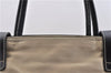 Auth PRADA Tessuto Vit Nylon Leather Shoulder Tote Bag BR0778 Ivory Black 5361C