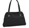 Authentic GUCCI Charmy Shoulder Tote Bag GG Canvas Leather 163288 Black 5361I