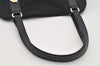 Authentic GUCCI Charmy Shoulder Tote Bag GG Canvas Leather 163288 Black 5361I