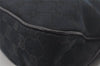 Authentic GUCCI Charmy Shoulder Tote Bag GG Canvas Leather 163288 Black 5361I