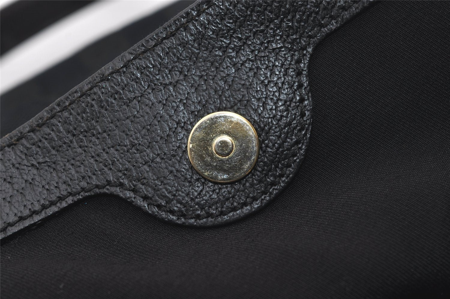 Authentic GUCCI Charmy Shoulder Tote Bag GG Canvas Leather 163288 Black 5361I