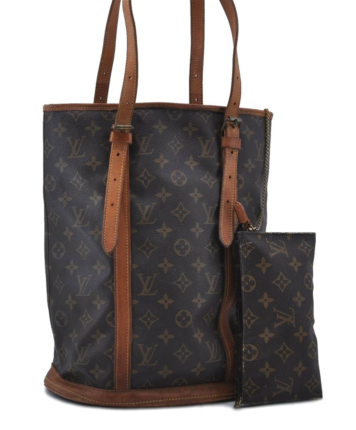 Authentic LOUIS VUITTON Monogram Bucket GM Shoulder Bag Old Model LV 5362C