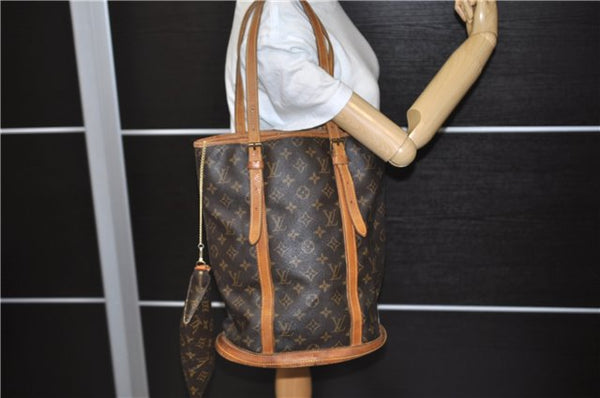 Authentic LOUIS VUITTON Monogram Bucket GM Shoulder Bag Old Model LV 5362C