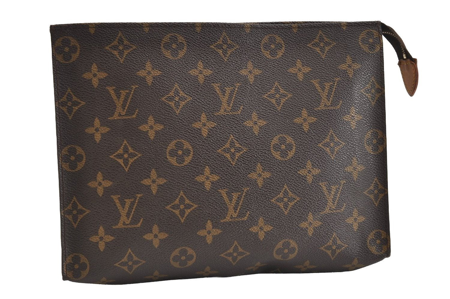 Auth Louis Vuitton Monogram Poche Toilette 26 Cosmetics Pouch Old Model LV 5362I