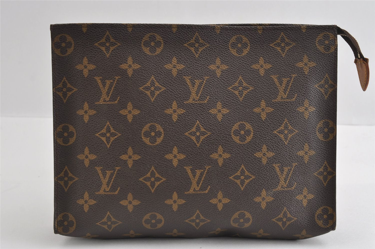 Auth Louis Vuitton Monogram Poche Toilette 26 Cosmetics Pouch Old Model LV 5362I