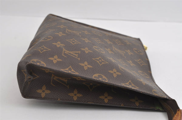 Auth Louis Vuitton Monogram Poche Toilette 26 Cosmetics Pouch Old Model LV 5362I