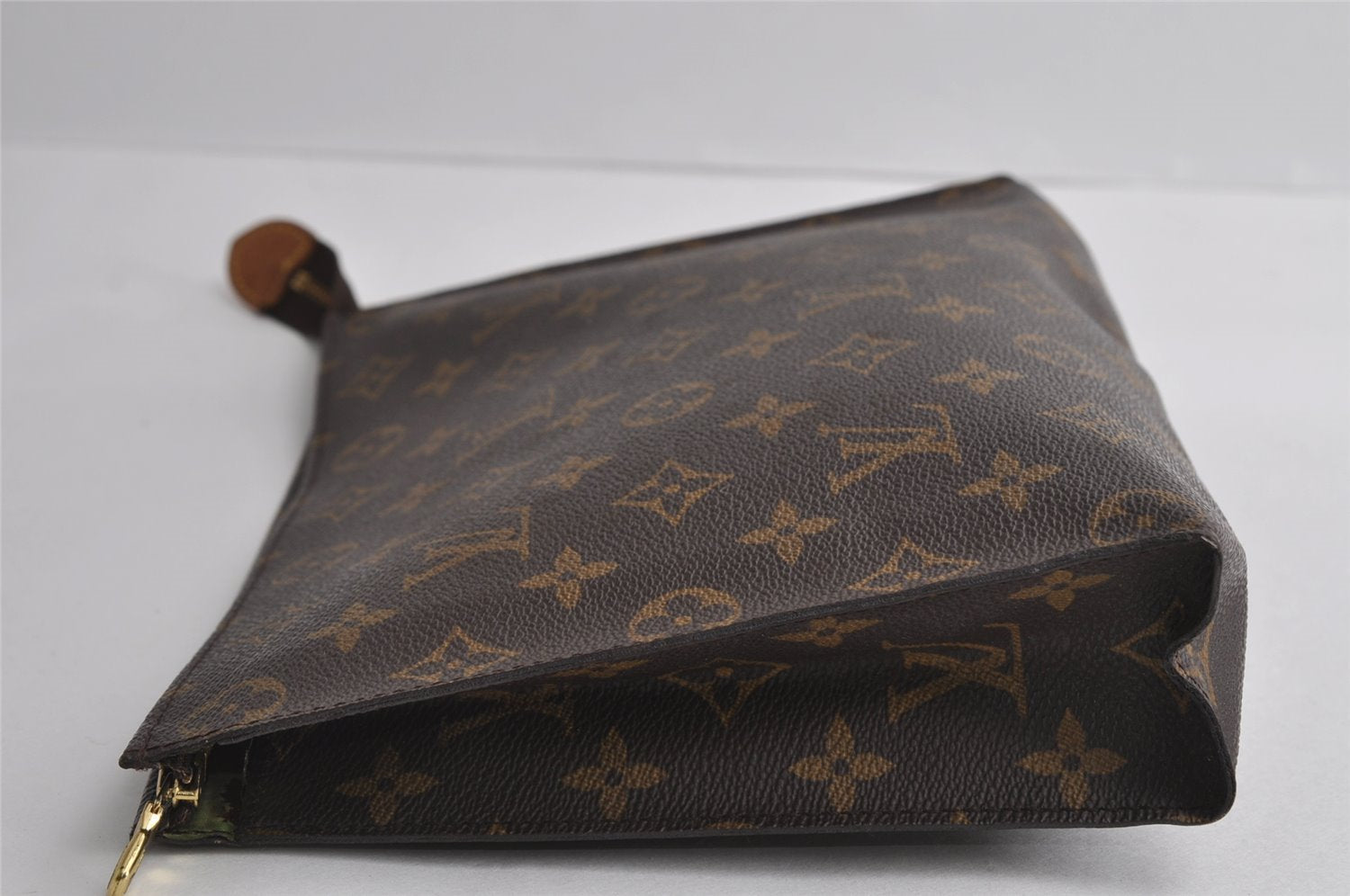 Auth Louis Vuitton Monogram Poche Toilette 26 Cosmetics Pouch Old Model LV 5362I