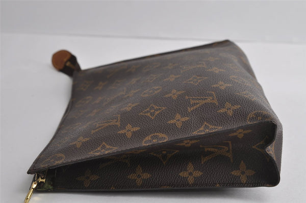 Auth Louis Vuitton Monogram Poche Toilette 26 Cosmetics Pouch Old Model LV 5362I