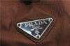 Authentic PRADA Nylon Plastic Shoulder Hand Bag Purse Brown 5363C