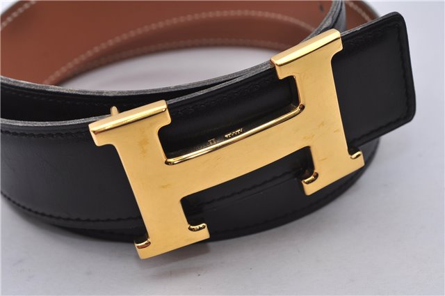 Authentic HERMES Constance Leather Belt Size 65cm 25.6