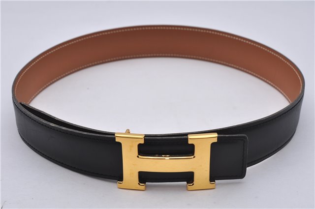 Authentic HERMES Constance Leather Belt Size 65cm 25.6