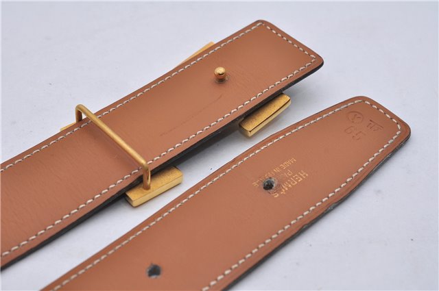 Authentic HERMES Constance Leather Belt Size 65cm 25.6