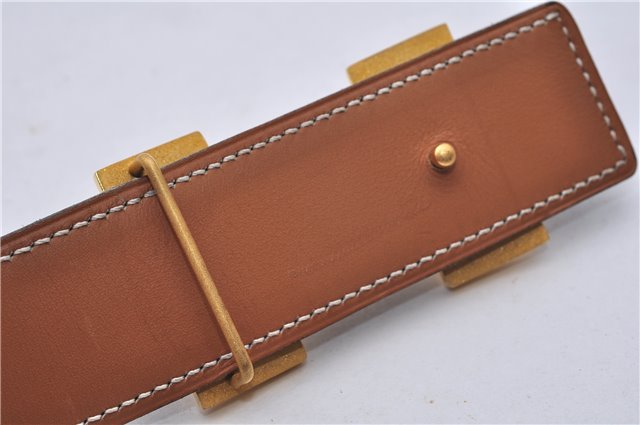 Authentic HERMES Constance Leather Belt Size 65cm 25.6