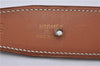 Authentic HERMES Constance Leather Belt Size 65cm 25.6" Black Brown Box 5363E