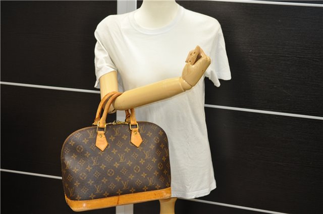 Authentic Louis Vuitton Monogram Alma Hand Bag M51130 LV 5364D