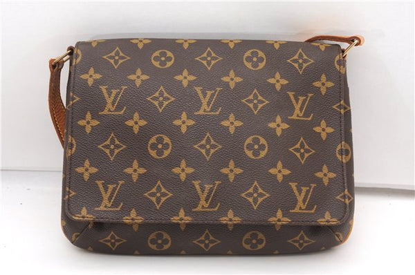 Authentic Louis Vuitton Monogram Musette Tango Shoulder Bag M51257 LV 5365F