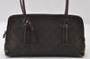 Authentic GUCCI Shoulder Hand Bag Purse GG Canvas Leather 73880 Brown 5365I