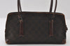 Authentic GUCCI Shoulder Hand Bag Purse GG Canvas Leather 73880 Brown 5365I