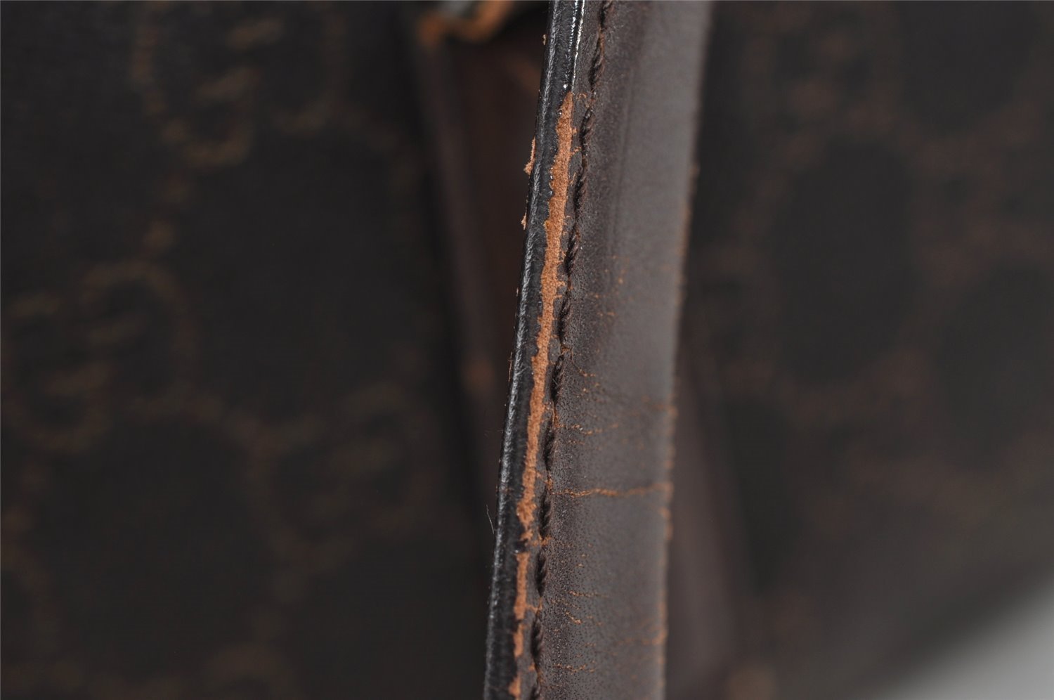 Authentic GUCCI Shoulder Hand Bag Purse GG Canvas Leather 73880 Brown 5365I