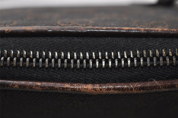 Authentic GUCCI Shoulder Hand Bag Purse GG Canvas Leather 73880 Brown 5365I