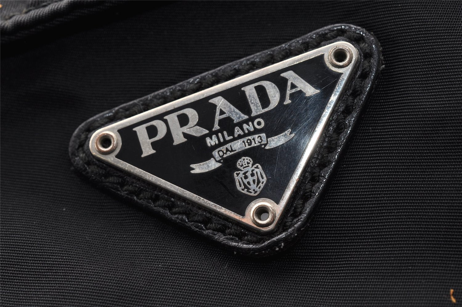 Authentic PRADA Vintage Nylon Tessuto Shoulder Cross Body Bag Black Junk 5366I