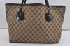 Authentic GUCCI Jolie Shoulder Tote Bag GG Canvas Enamel 211975 Brown 5367I
