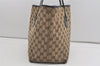 Authentic GUCCI Jolie Shoulder Tote Bag GG Canvas Enamel 211975 Brown 5367I