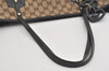 Authentic GUCCI Jolie Shoulder Tote Bag GG Canvas Enamel 211975 Brown 5367I