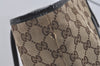 Authentic GUCCI Jolie Shoulder Tote Bag GG Canvas Enamel 211975 Brown 5367I