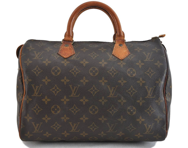 Authentic LOUIS VUITTON Monogram Speedy 30 Hand Bag M41526 LV 5369C