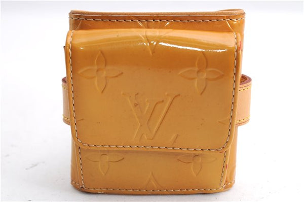 Auth Louis Vuitton Vernis Lafayette Street Bracelet Coin Purse Yellow  5369E