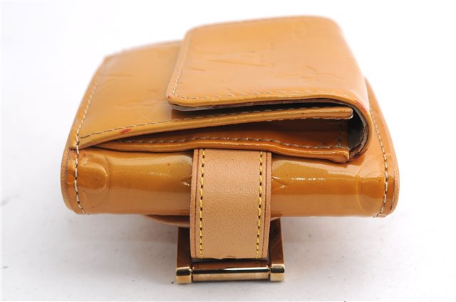 Auth Louis Vuitton Vernis Lafayette Street Bracelet Coin Purse Yellow  5369E