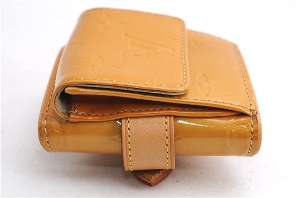 Auth Louis Vuitton Vernis Lafayette Street Bracelet Coin Purse Yellow  5369E