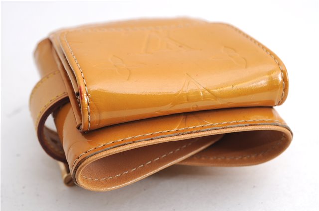 Auth Louis Vuitton Vernis Lafayette Street Bracelet Coin Purse Yellow  5369E