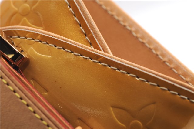 Auth Louis Vuitton Vernis Lafayette Street Bracelet Coin Purse Yellow  5369E