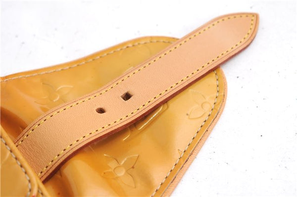Auth Louis Vuitton Vernis Lafayette Street Bracelet Coin Purse Yellow  5369E
