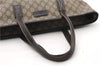 Authentic GUCCI Vintage Shoulder Hand Tote Bag GG PVC Leather 211137 Brown 5370F