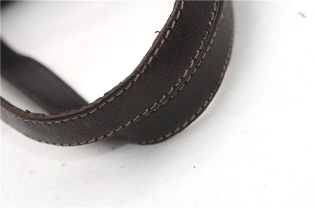 Authentic GUCCI Vintage Shoulder Hand Tote Bag GG PVC Leather 211137 Brown 5370F