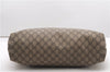 Authentic GUCCI Vintage Shoulder Hand Tote Bag GG PVC Leather 211137 Brown 5370F