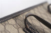 Authentic GUCCI Vintage Shoulder Hand Tote Bag GG PVC Leather 211137 Brown 5370F