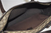 Authentic GUCCI Vintage Shoulder Hand Tote Bag GG PVC Leather 211137 Brown 5370F